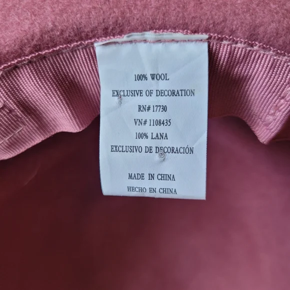 Women's Dusty Mauve Felt Hat - Picture 11 of 14
